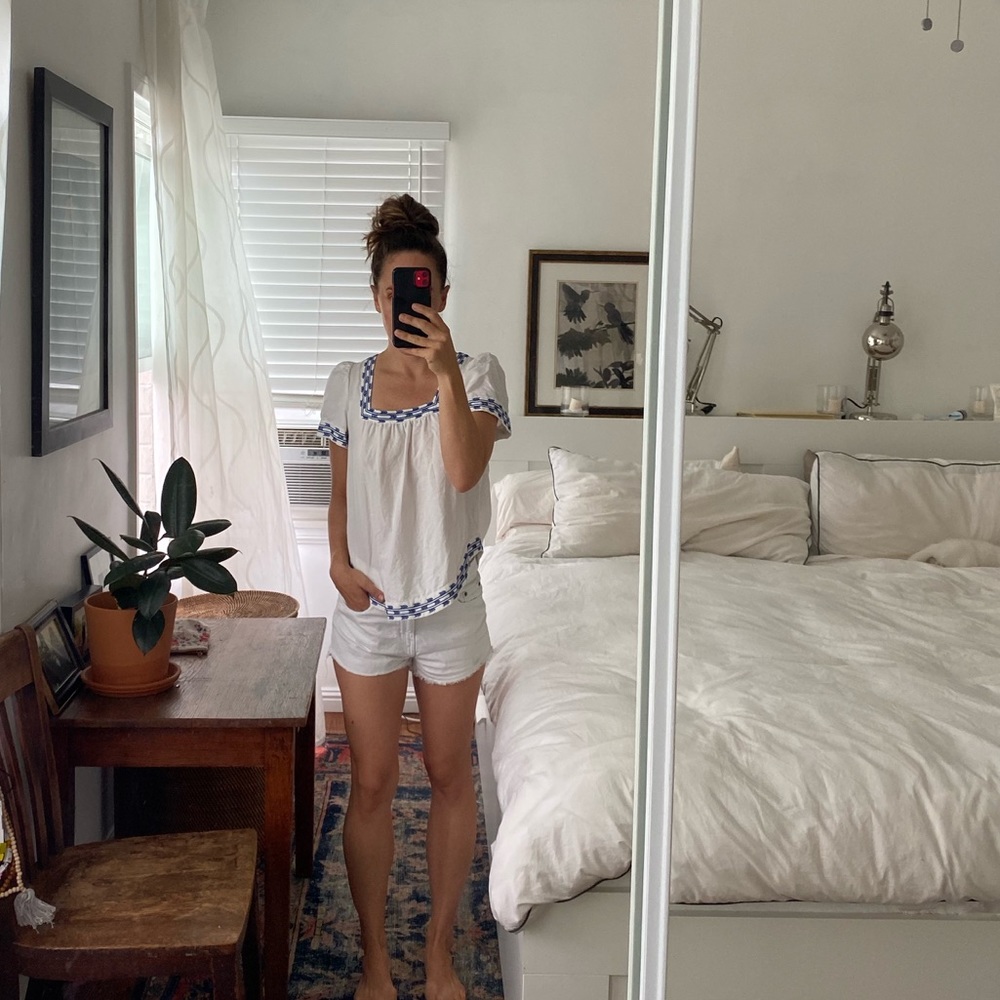 Madewell Peasant Top